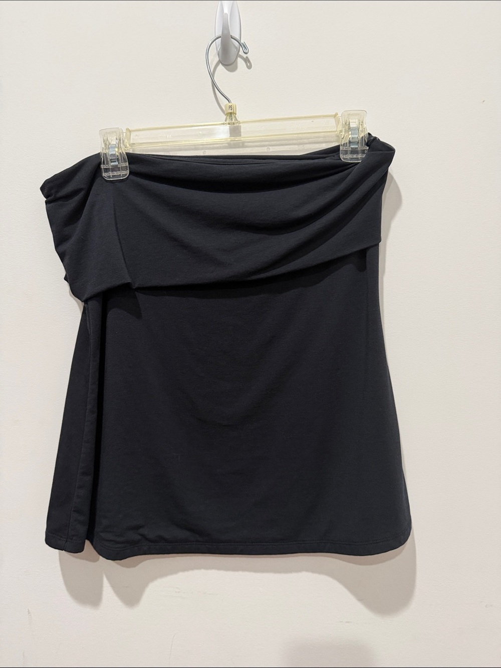 Abercrombie black fold over tube top